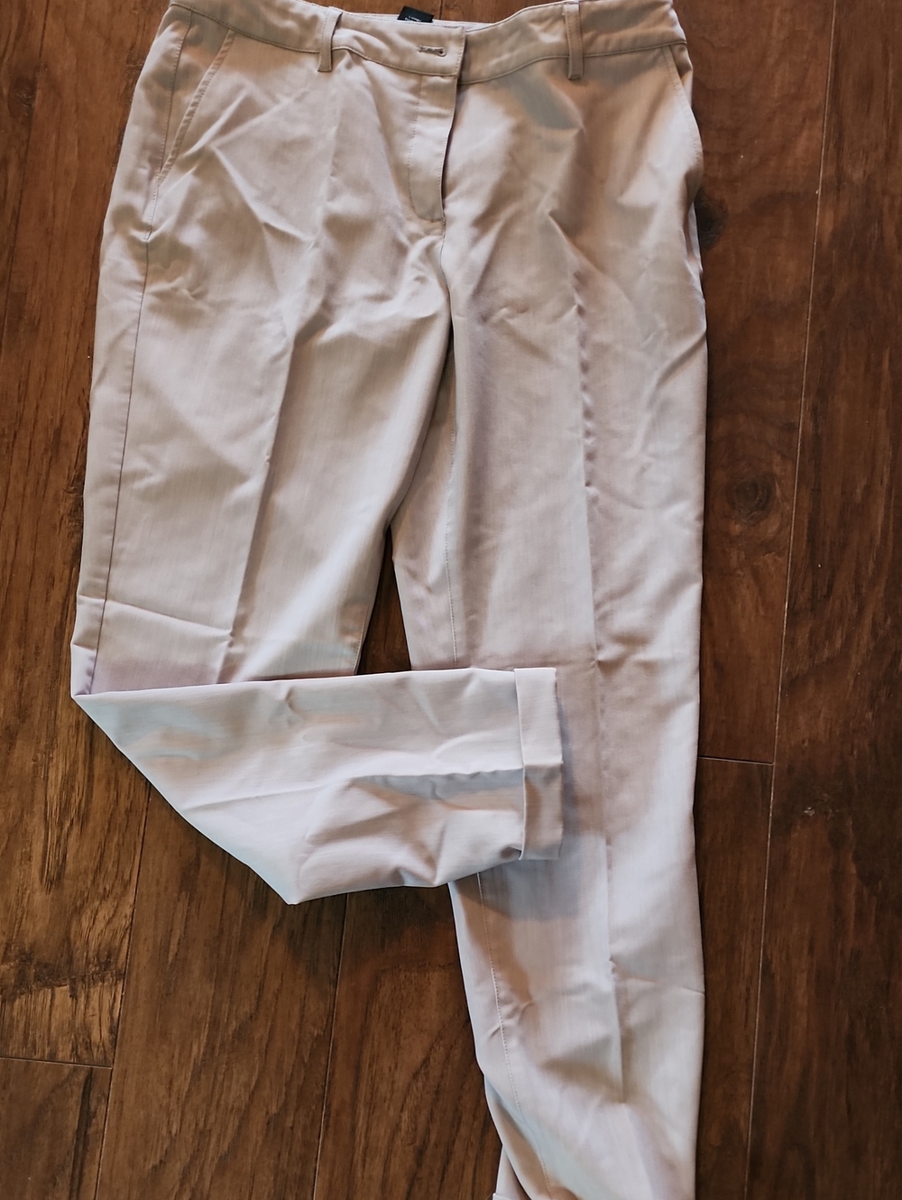Women's Straight Leg Dress Pants in Light Beige